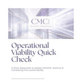 Cover of 'Operational Viability Quick Check' by CMC, featuring a modern architectural design.