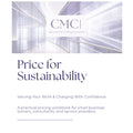 Book cover of 'Price for Sustainability' by CMC, featuring a modern hallway design.